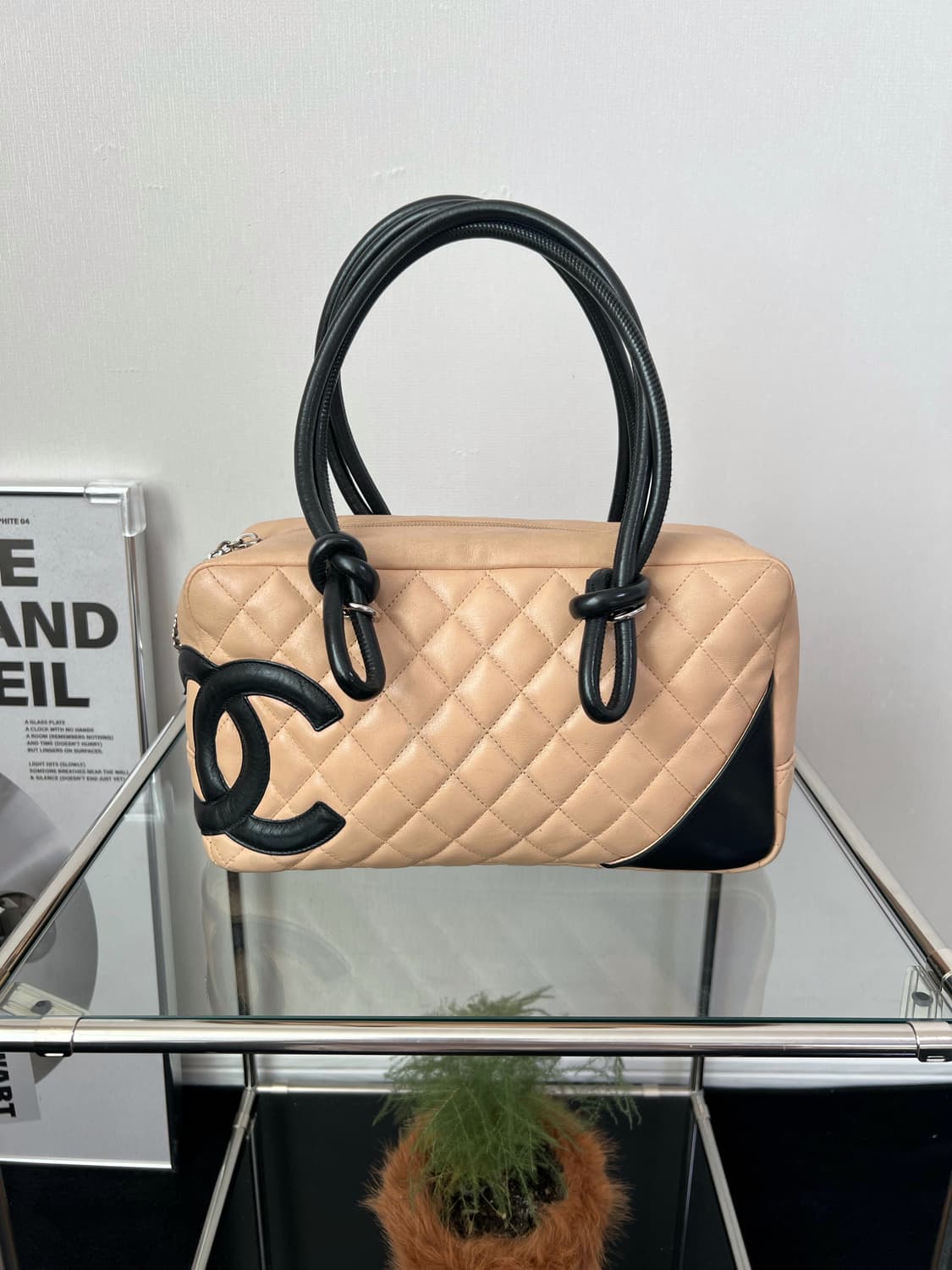 샤넬 깜봉 램스킨 볼링백 상품이미지4