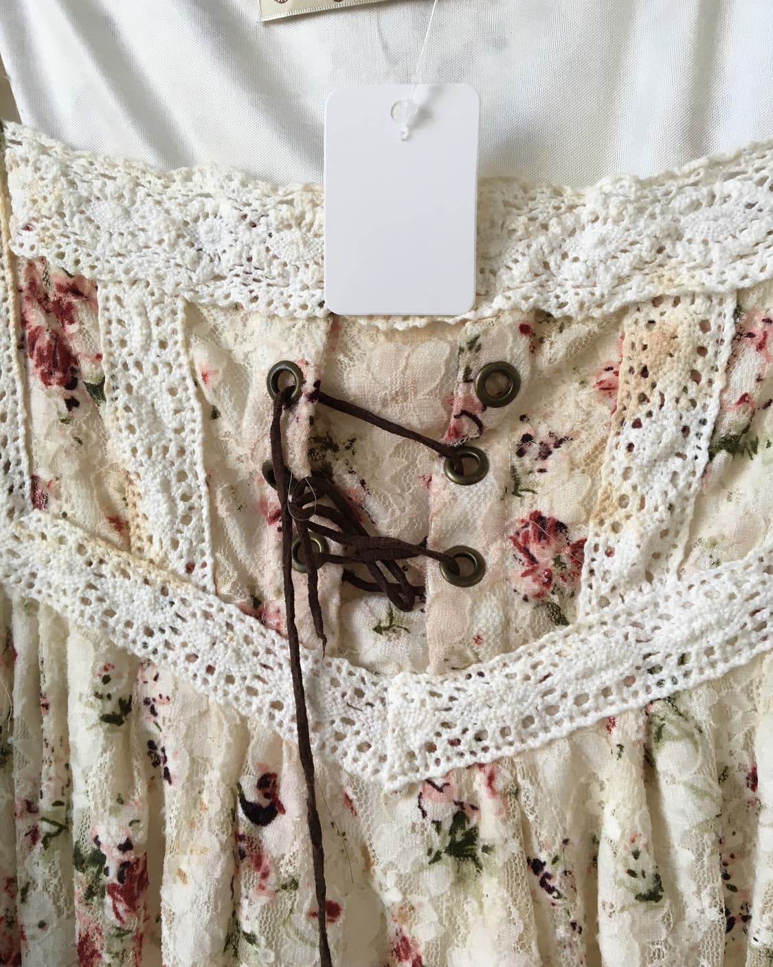 Lace trimming flower pattern blouse 상품이미지5