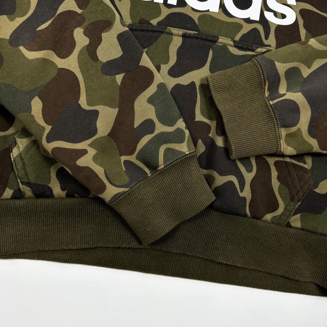 아디다스 트레포일 카모 밀리터리 후드티 (M) 상품이미지4