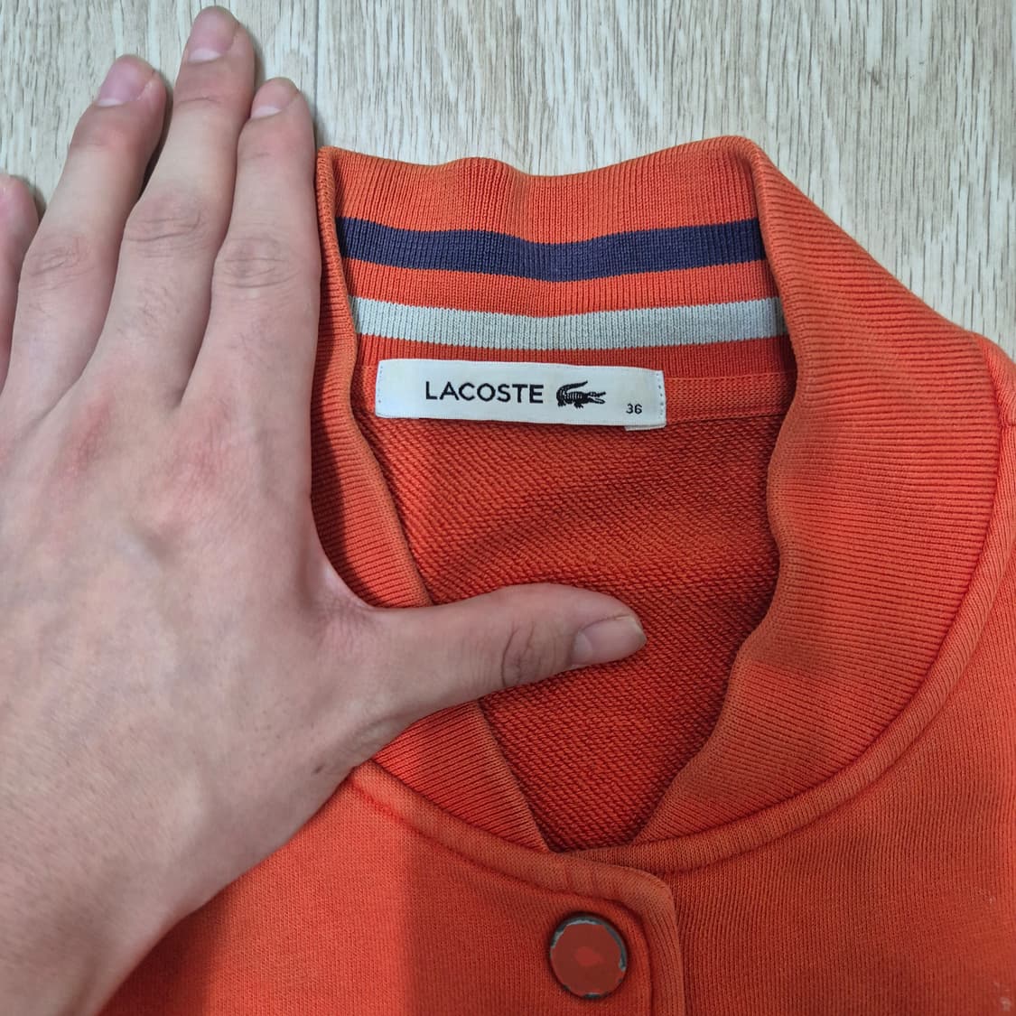 라코스테 로고 와펜 스타디움 자켓 상품이미지5