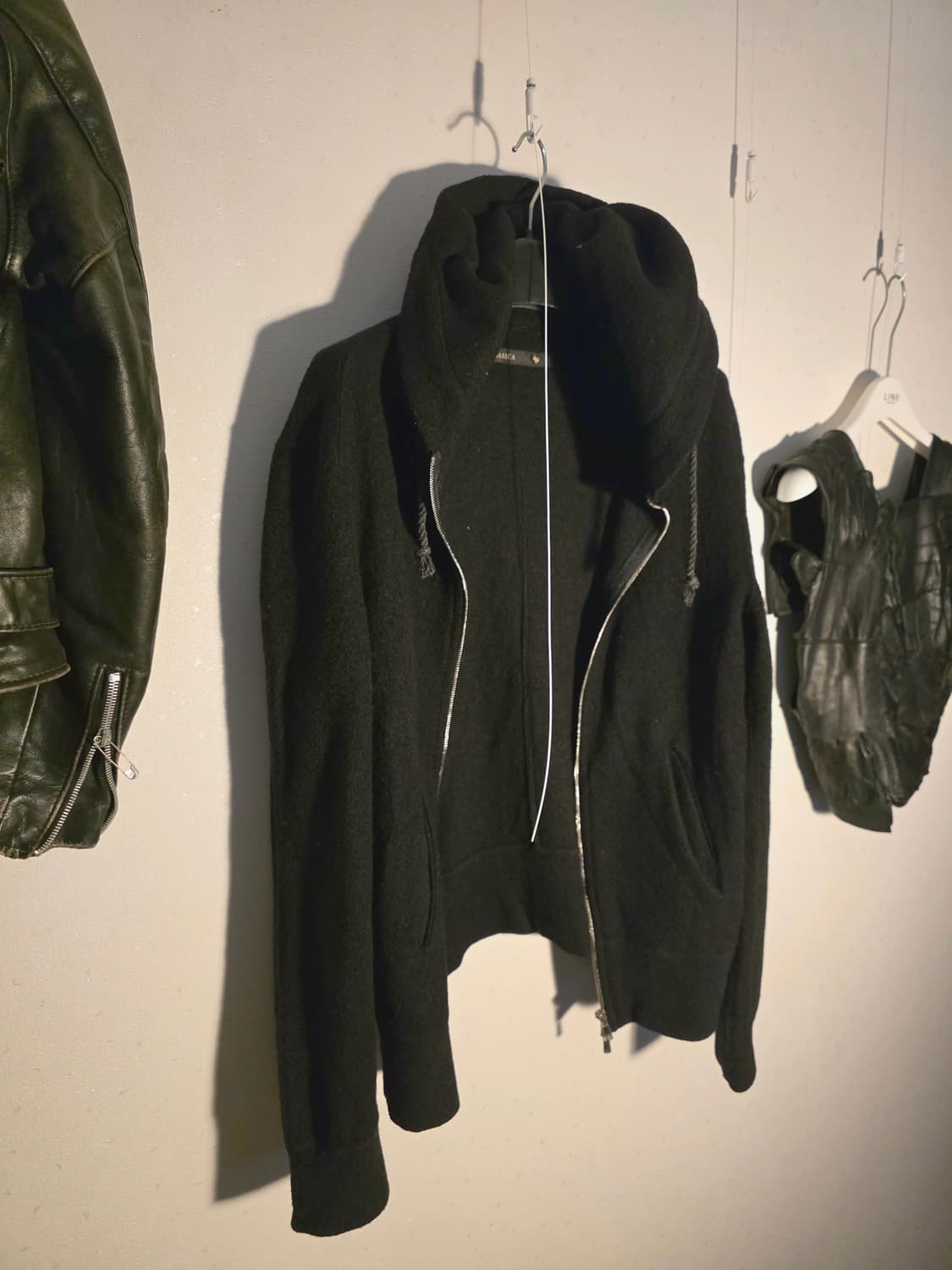 Klasica japan wool hoodie zip up 상품이미지3