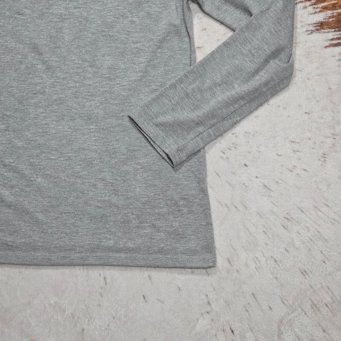일본 빈티지 글리터 레터링 그레이 롱슬리브 상품이미지6