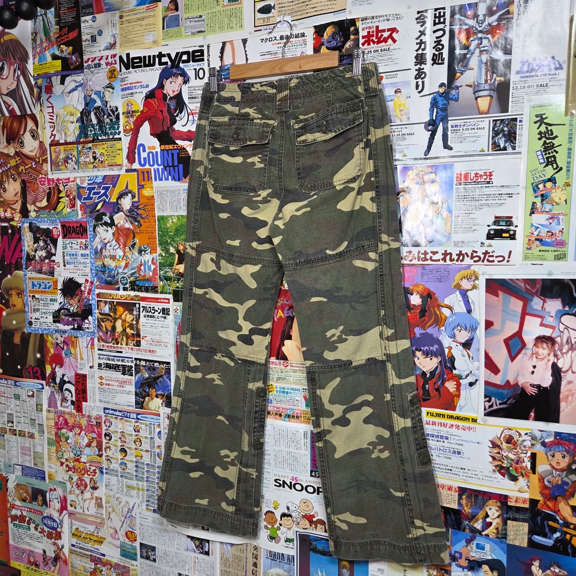 빈티지 카모 밀리터리 부츠컷 팬츠 상품이미지4