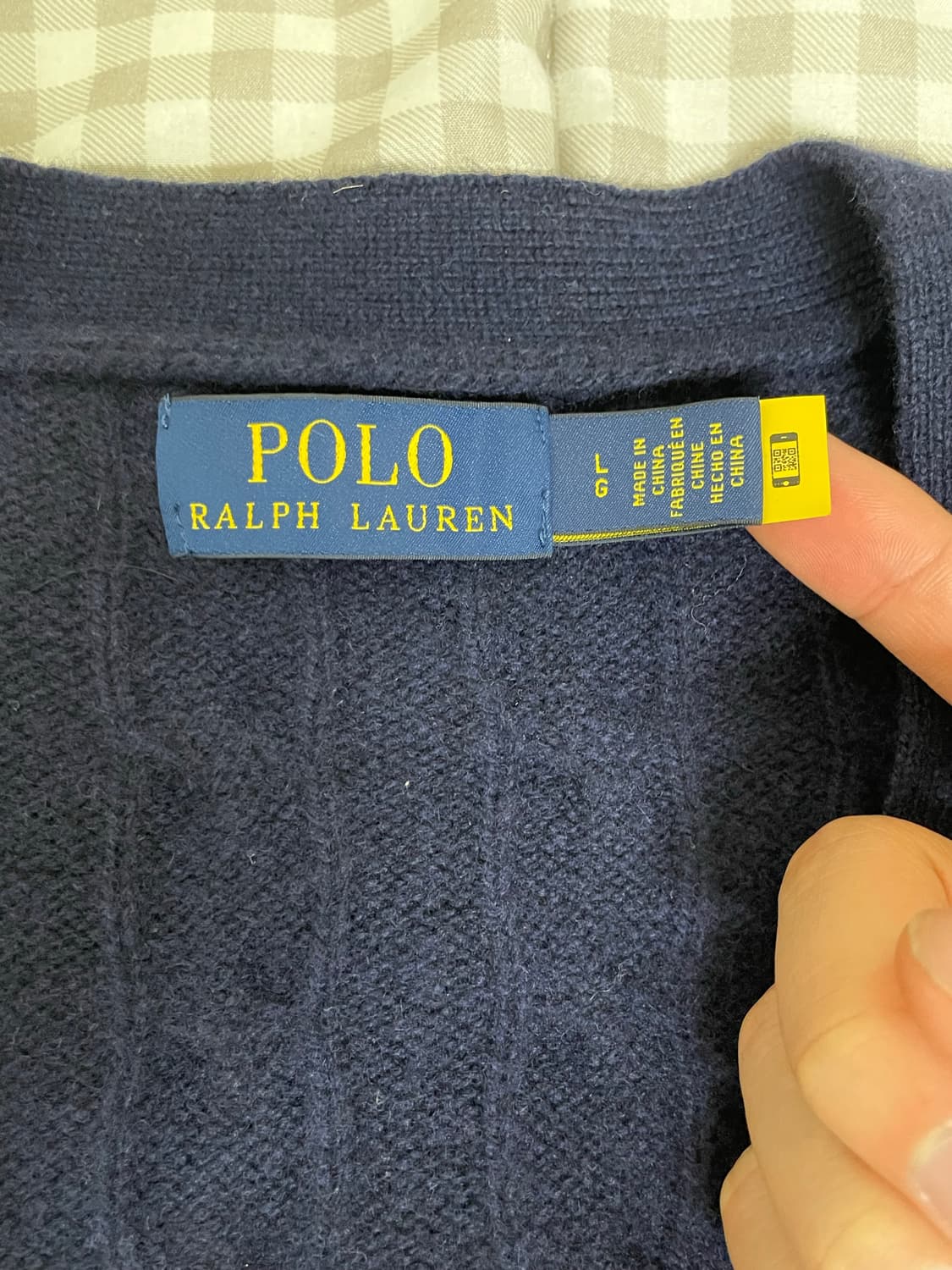 폴로 랄프로렌 케이블 울 캐시미어 가디건 L(QR정품) 상품이미지4