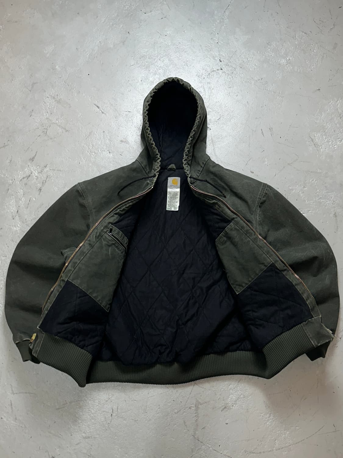 00's OG 칼하트 J130 액티브 자켓 칼하트 MOS 모스그린 상품이미지7