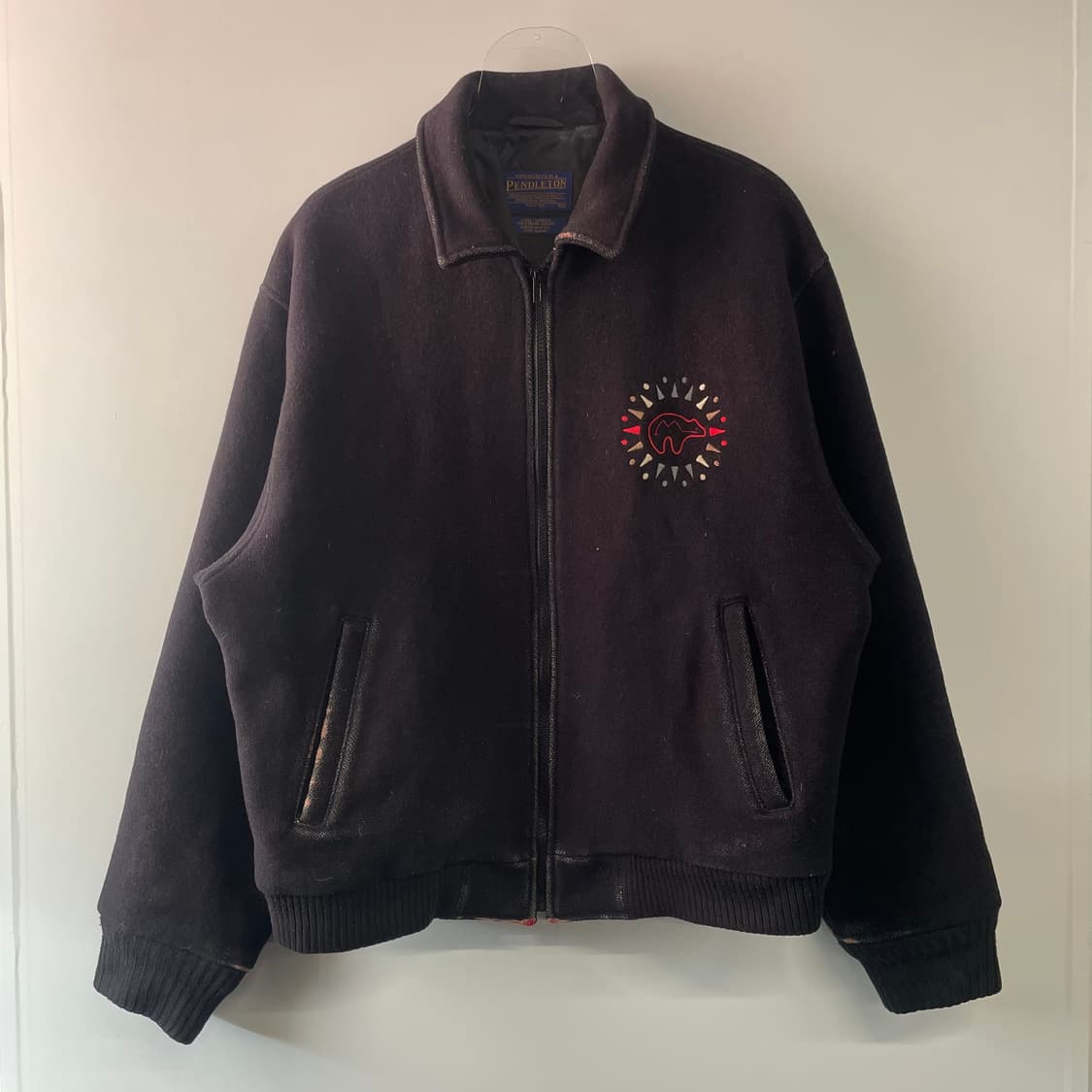 90s 펜들턴 울 블루종 자켓 상품이미지2