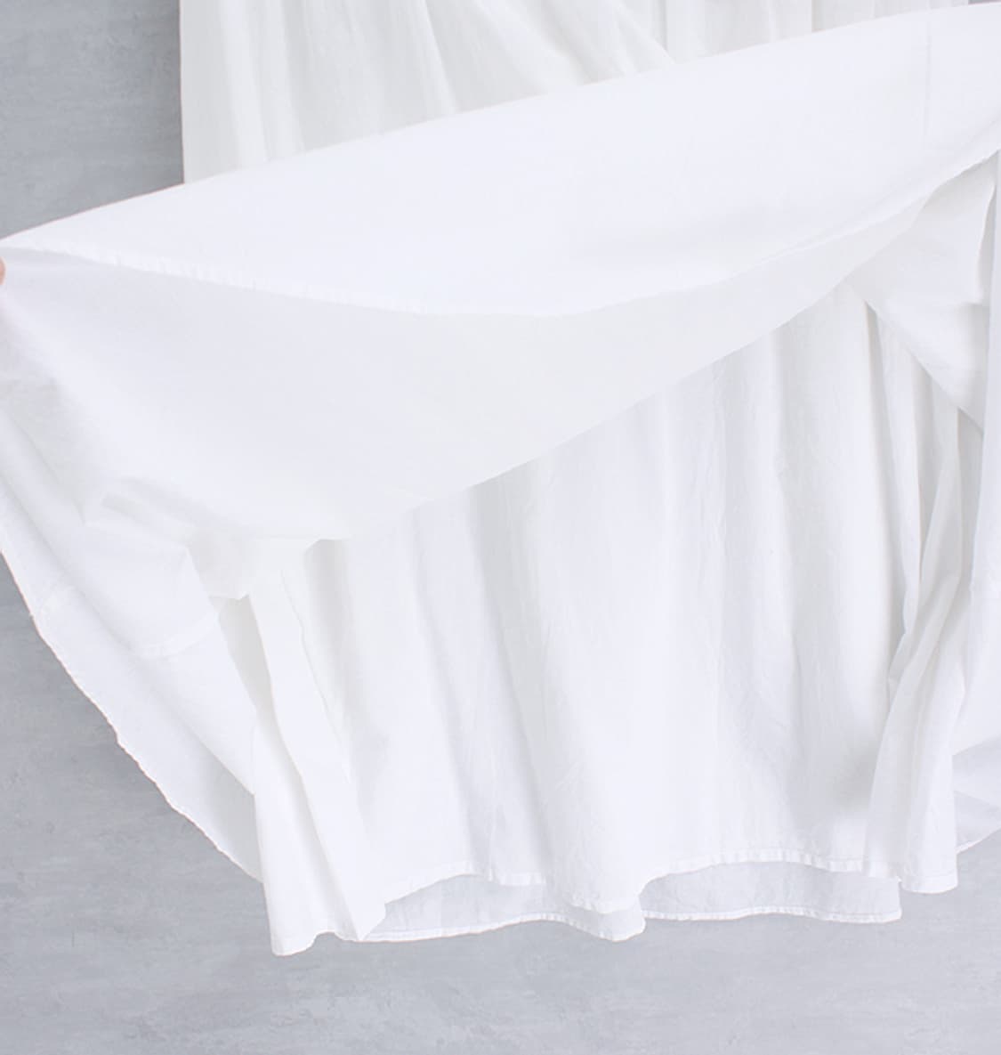 CINEMA CLUB _ white cotton skirt _S4379 상품이미지6