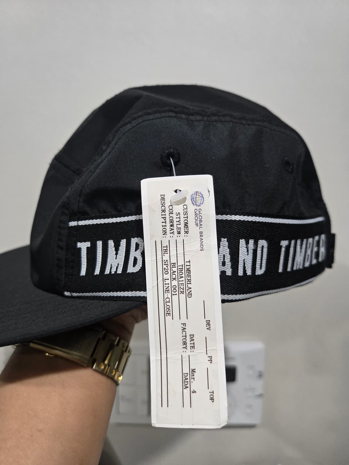 팀버랜드 파이브 패널 스트랩 백 캡 상품이미지1