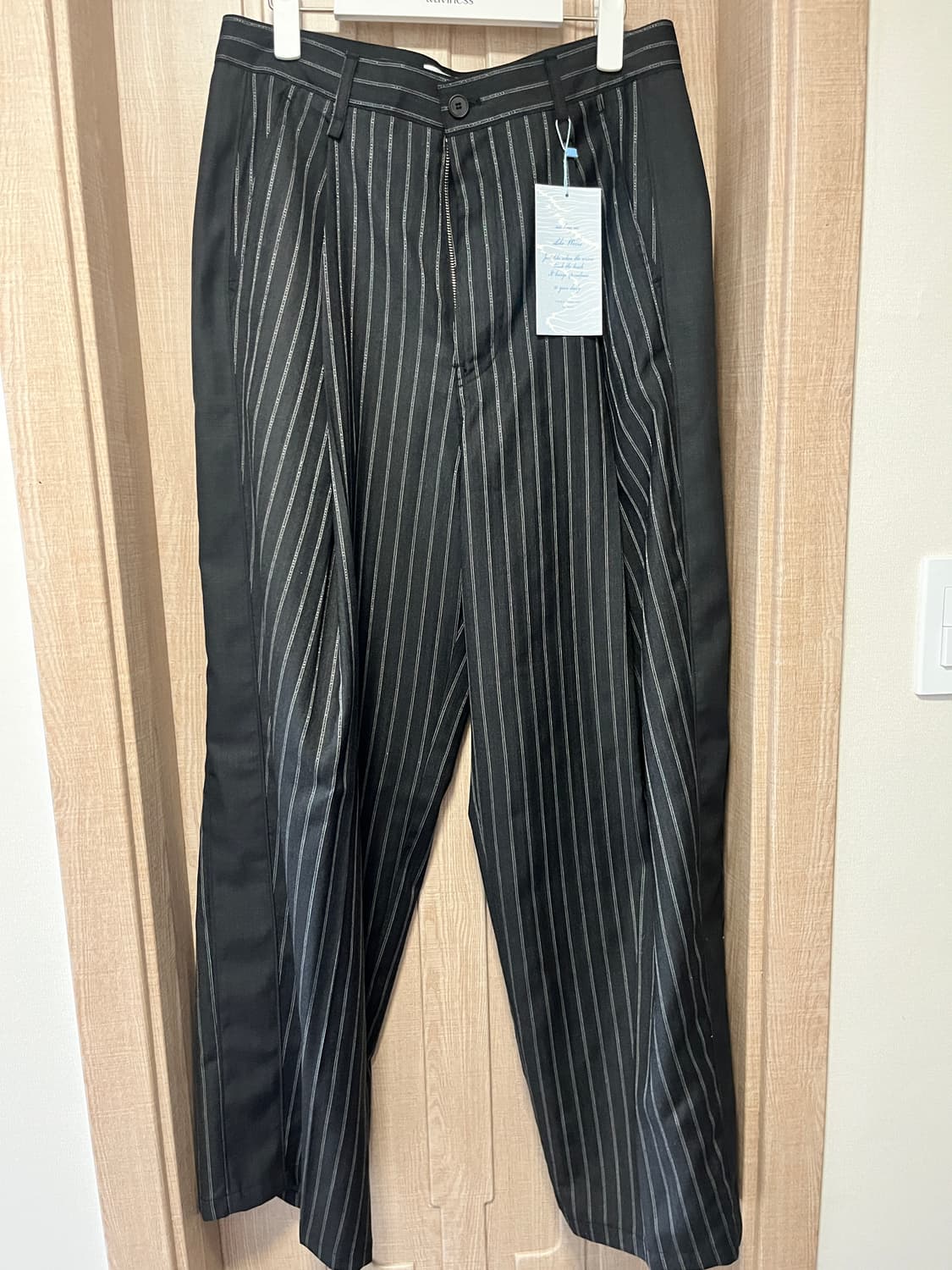 Waviness Deep One Tuck Side Line Wool Tr 상품이미지2