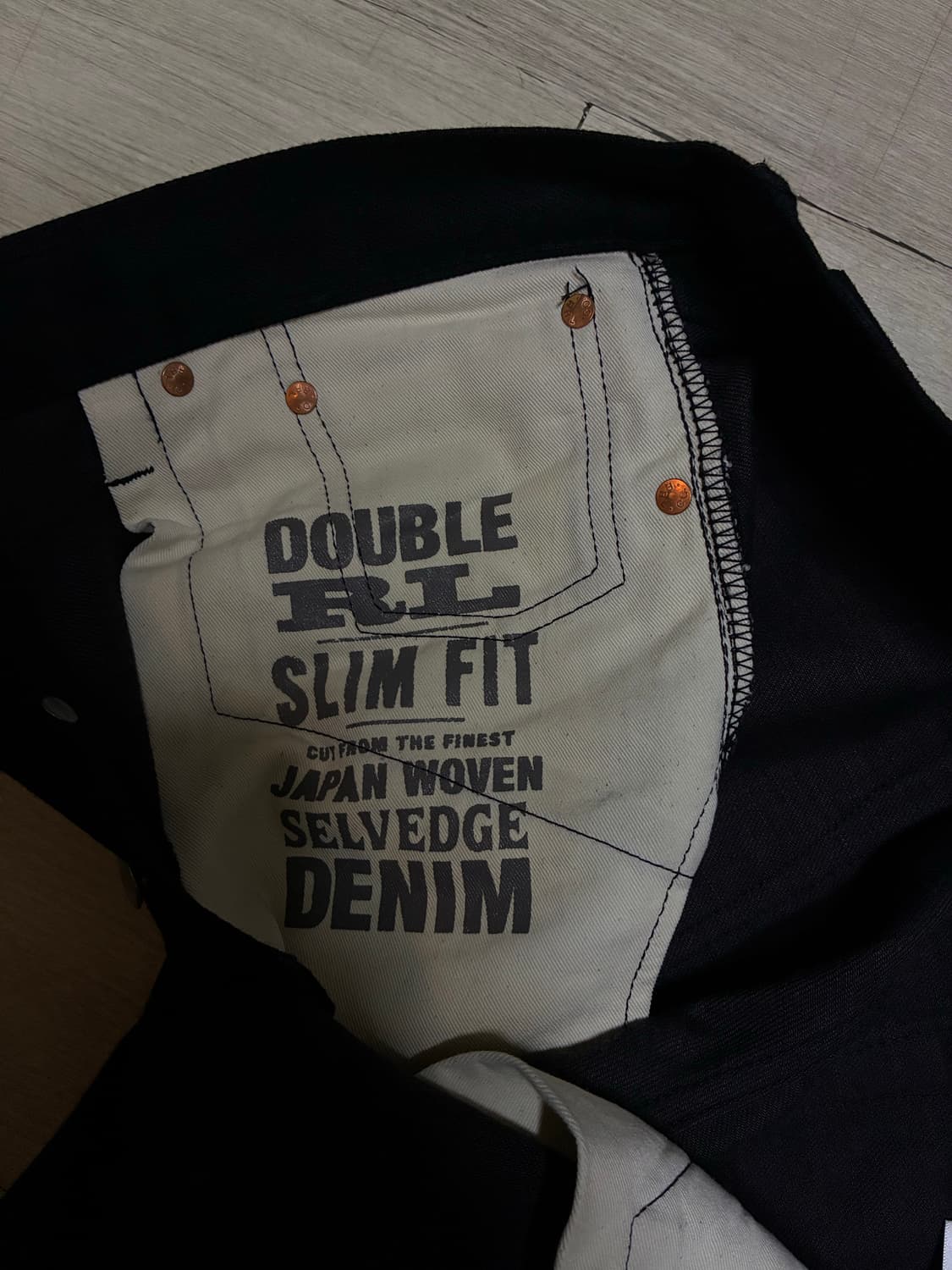 RRL 슬림핏 블랙 데님 상품이미지2