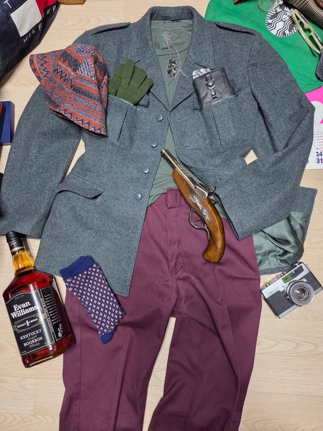 SWISS 밀리터리 군 정복 전술 견장 자켓 블레이저 코트 상품이미지2