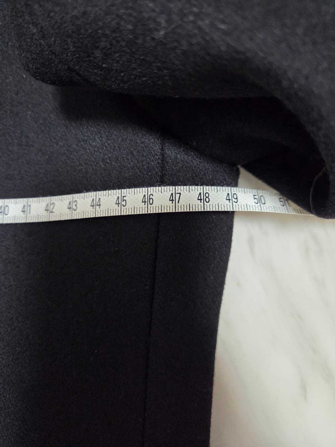 솔리드옴므 블랙 더블 브레스티드 코트  상품이미지8