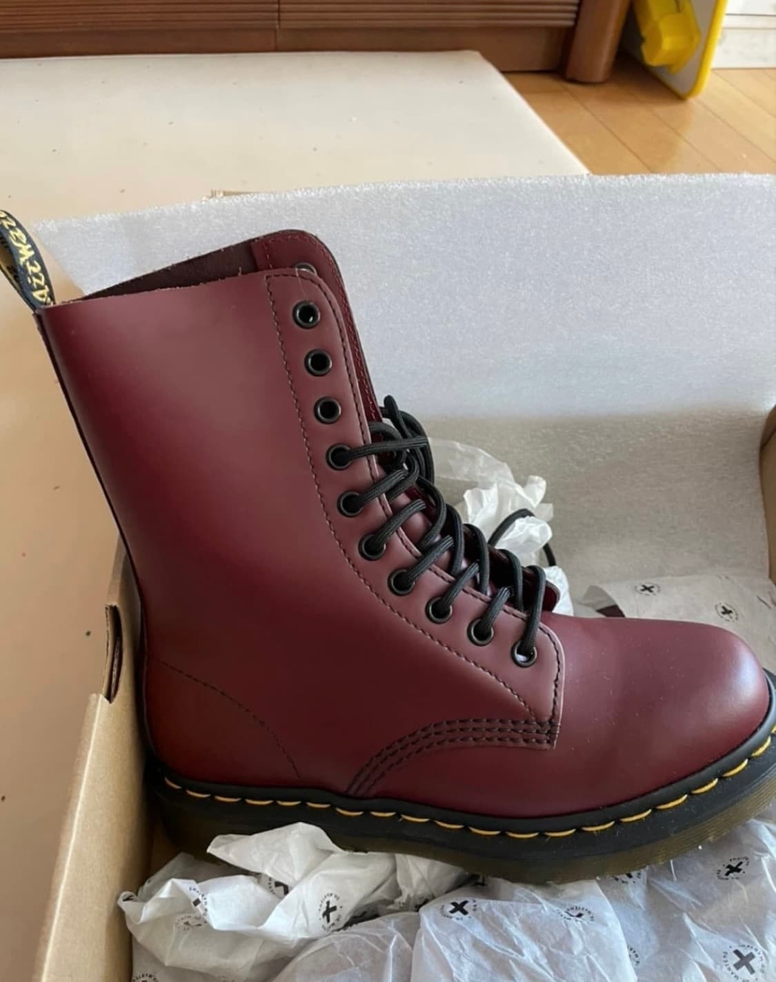닥터마틴 1490 버건디 스무스 240 (새상품) 상품이미지1