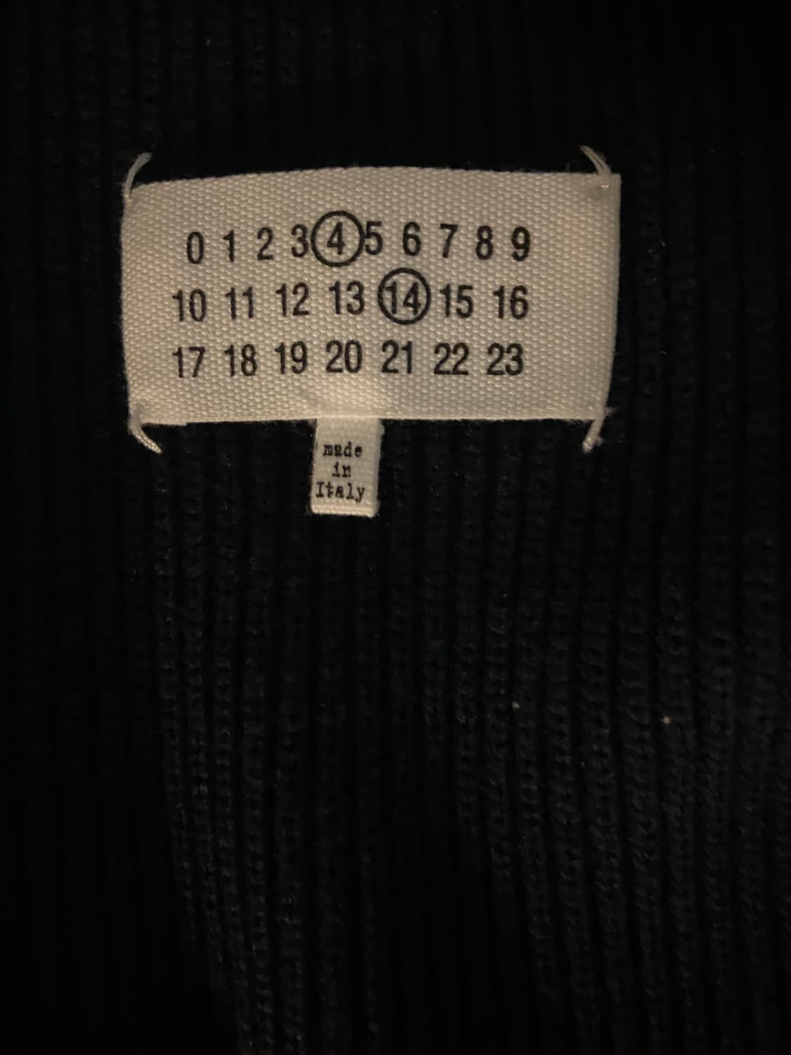 메종마르지엘라 네이비 니트집업 사이즈 m 상품이미지4