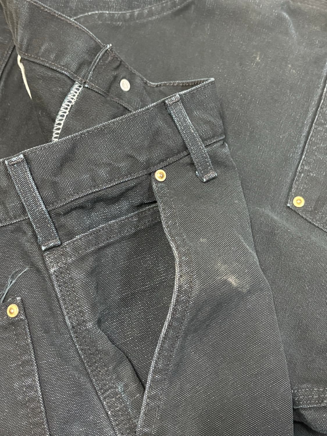 칼하트 b01 더블니 블랙 usa 125주년 상품이미지6