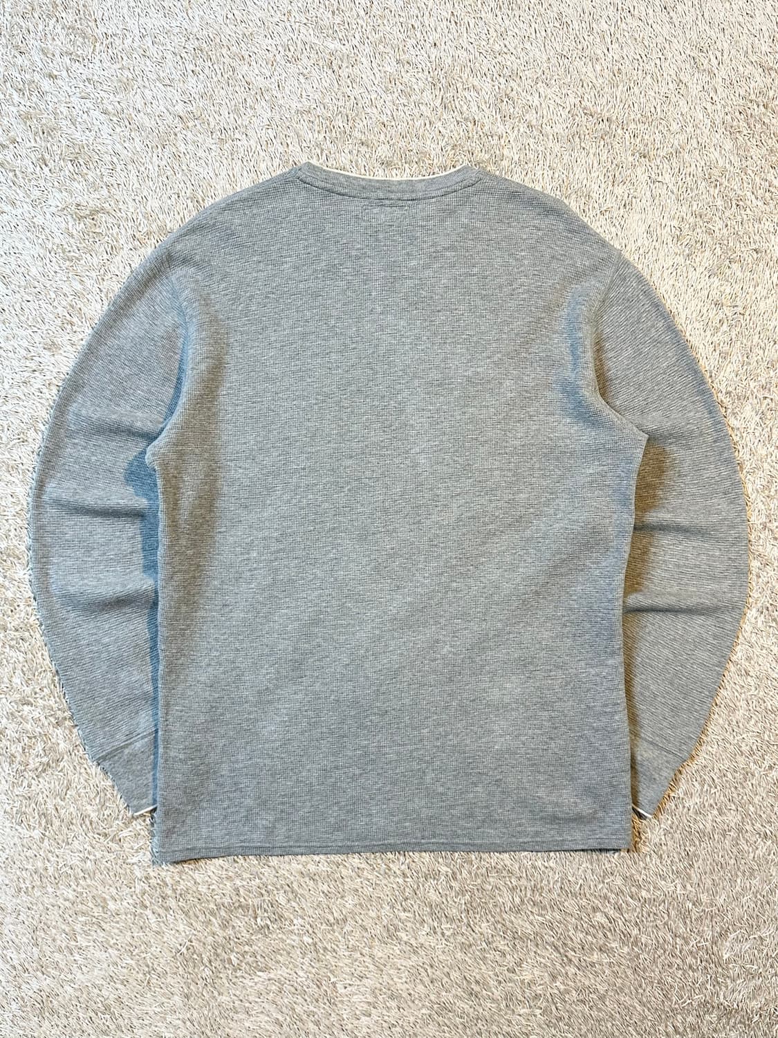 폴로 랄프로렌 POLO 신형 화이트포니 와플 롱슬리브 그레이 상품이미지3