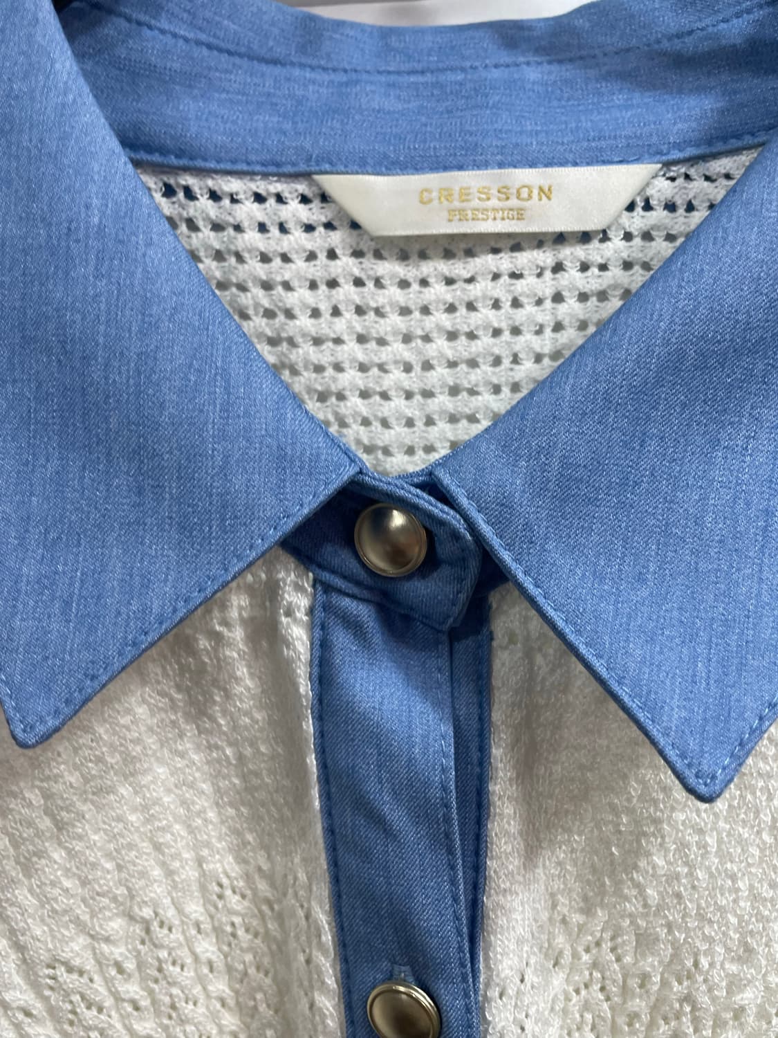 크레송 데님배색 비스코스 니트가디건 (정가 89000원) 상품이미지4