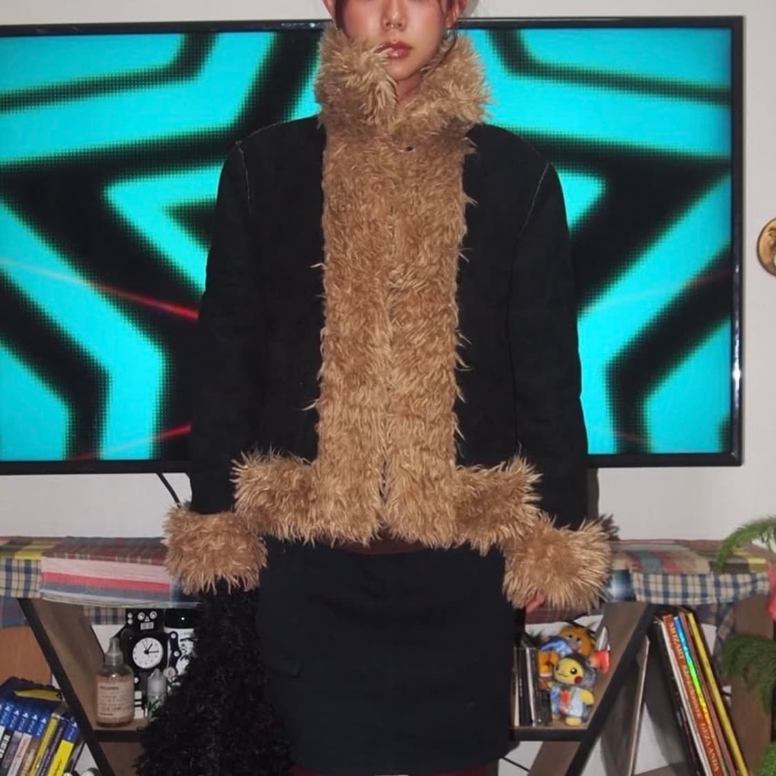 파르티멘토우먼 리버시블 퍼자켓 퍼무스탕 빈티지 상품이미지1