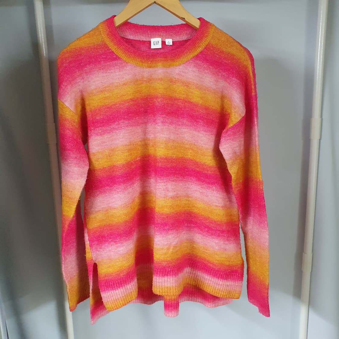 갭 크루넥 튜닉 핑크 멀티컬러 상품이미지1