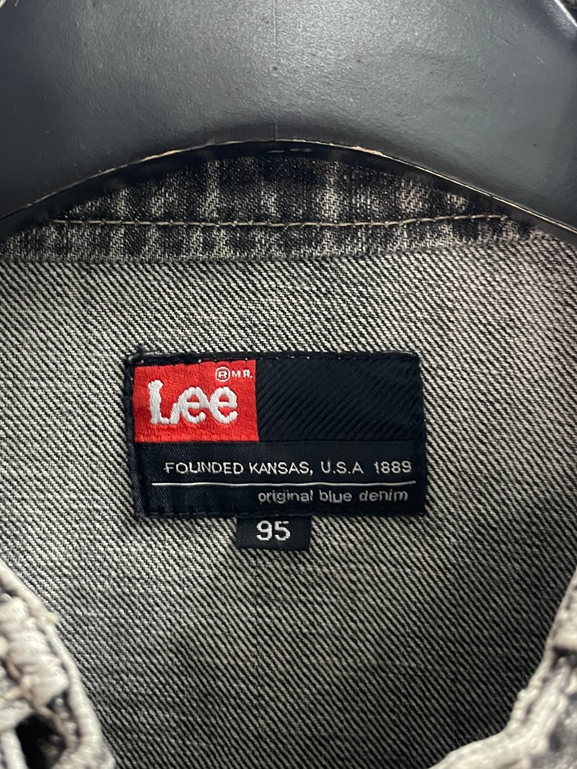 LEE 리 흑청 데님 바이커 자켓 (on.690) 상품이미지5