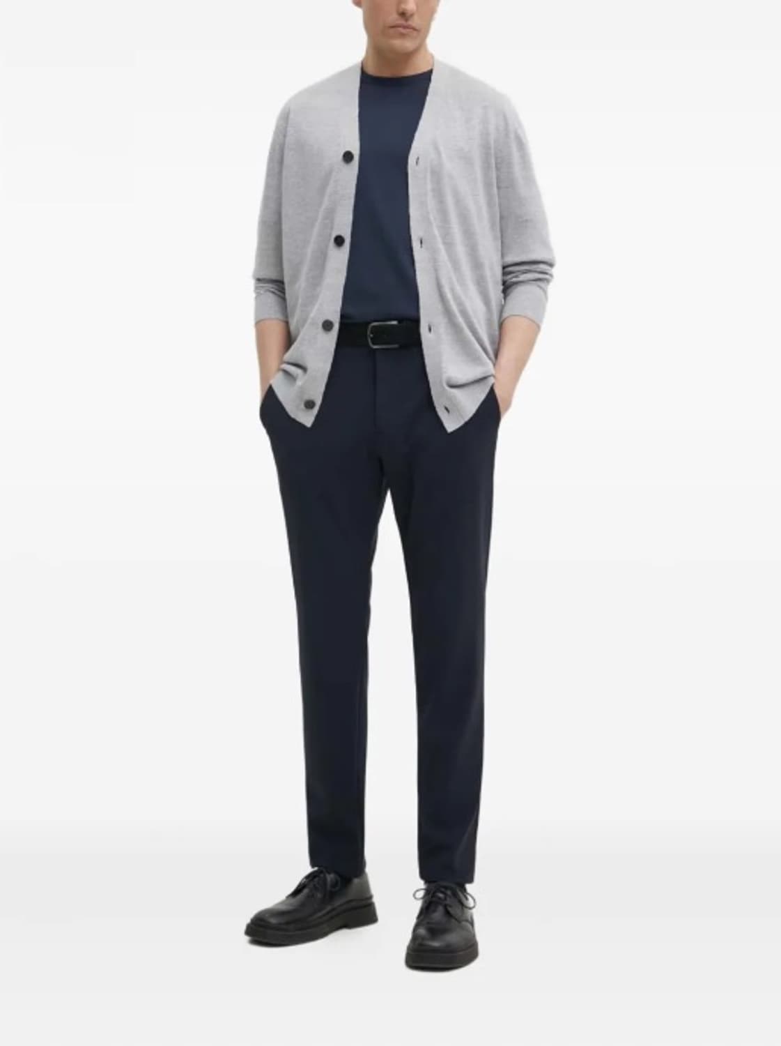 24SS)띠어리 린넨혼방 버튼 가디건M/연그레이 상품이미지1