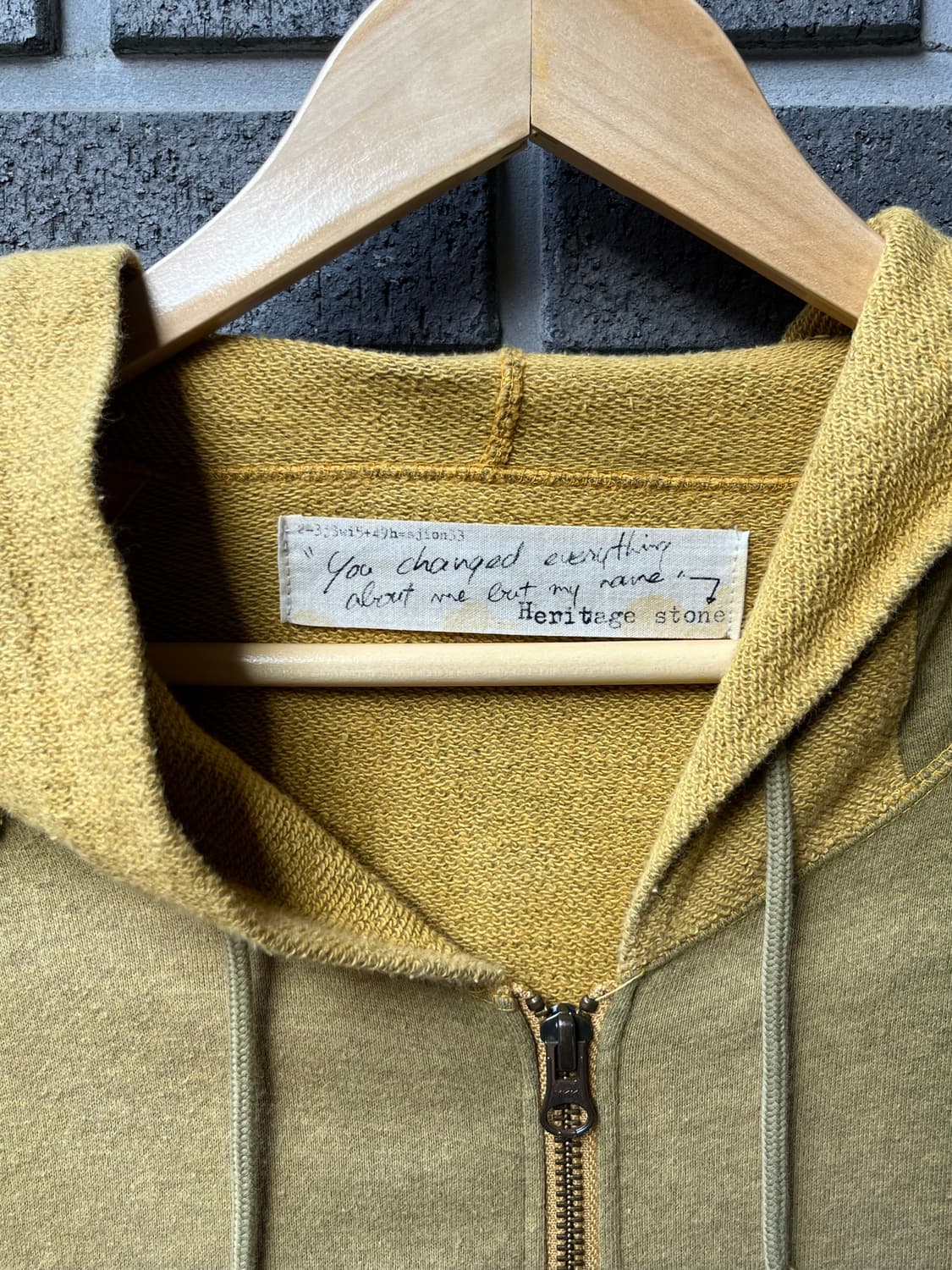 HERITAGE STONE 헤리티지스톤 데미지 후드집업 상품이미지5