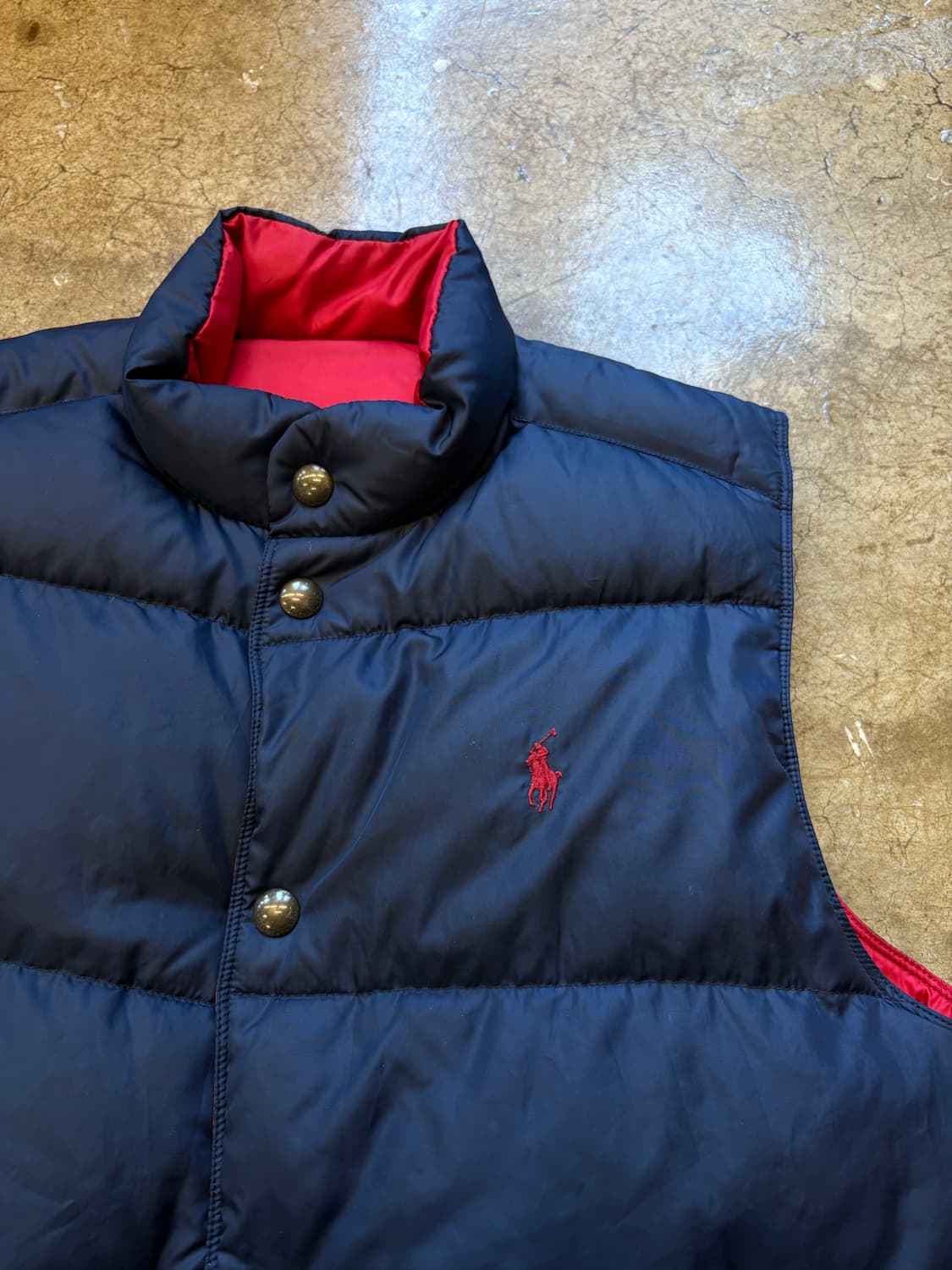 폴로 리버시블 다운 패딩 베스트 상품이미지3