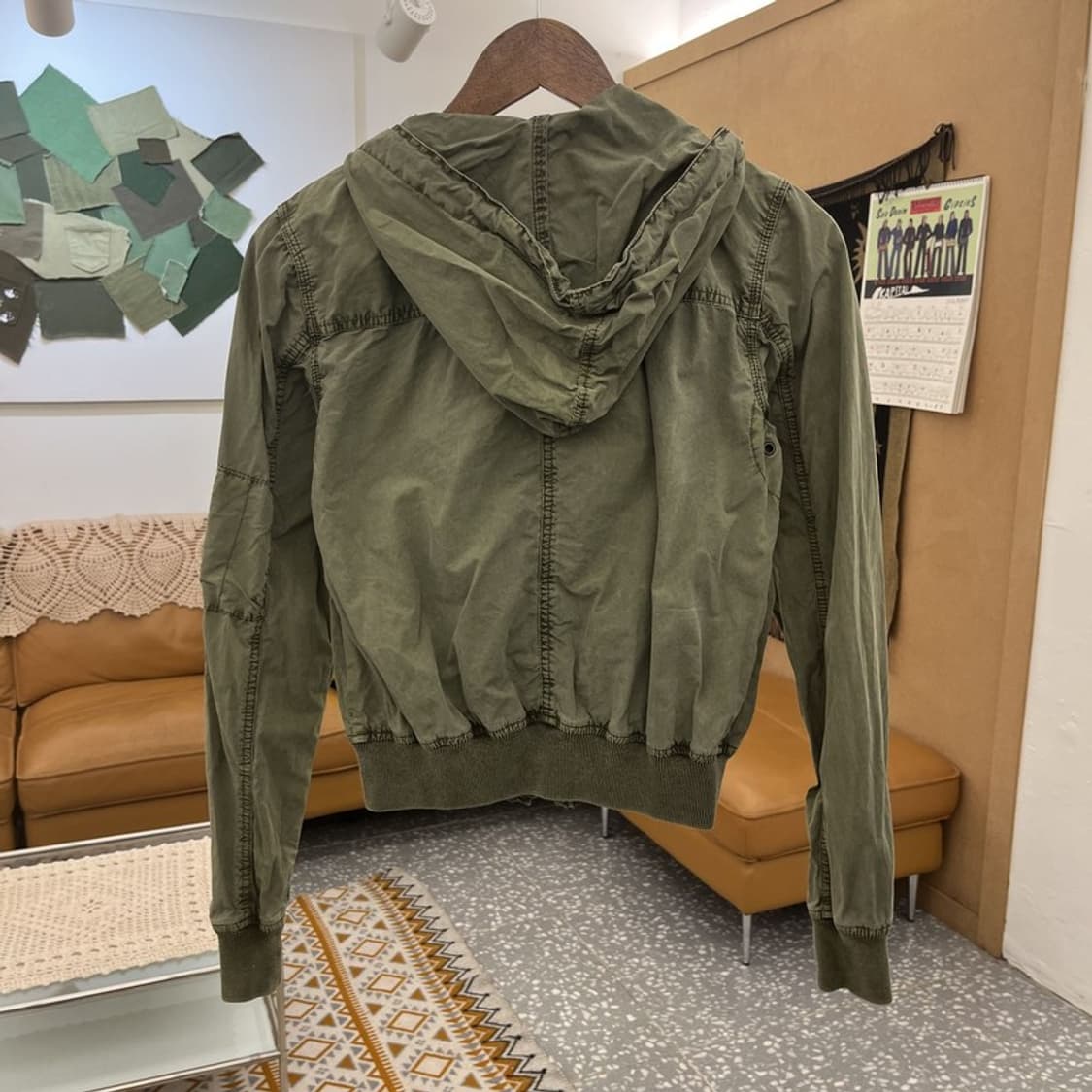 알파인더스트리 희귀 밀리터리 크롭 항공점퍼 자켓 XS C10838 상품이미지4