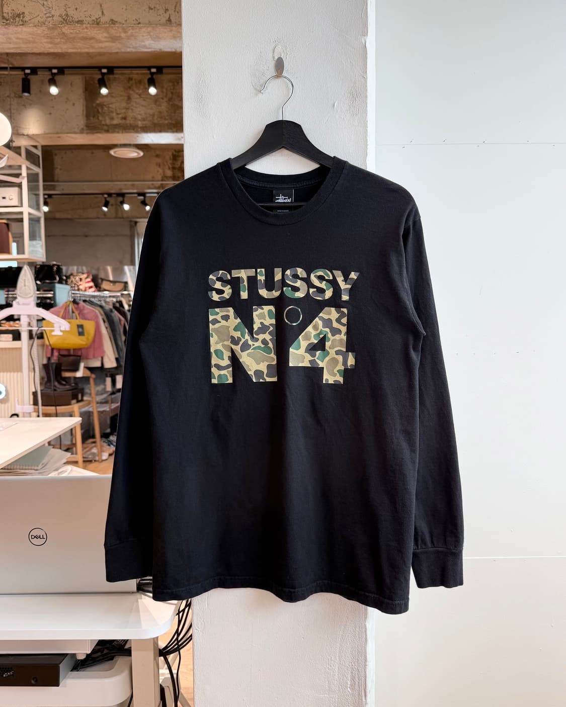 스투시 블랙 N4 데저트 카모 롱슬리브  상품이미지1