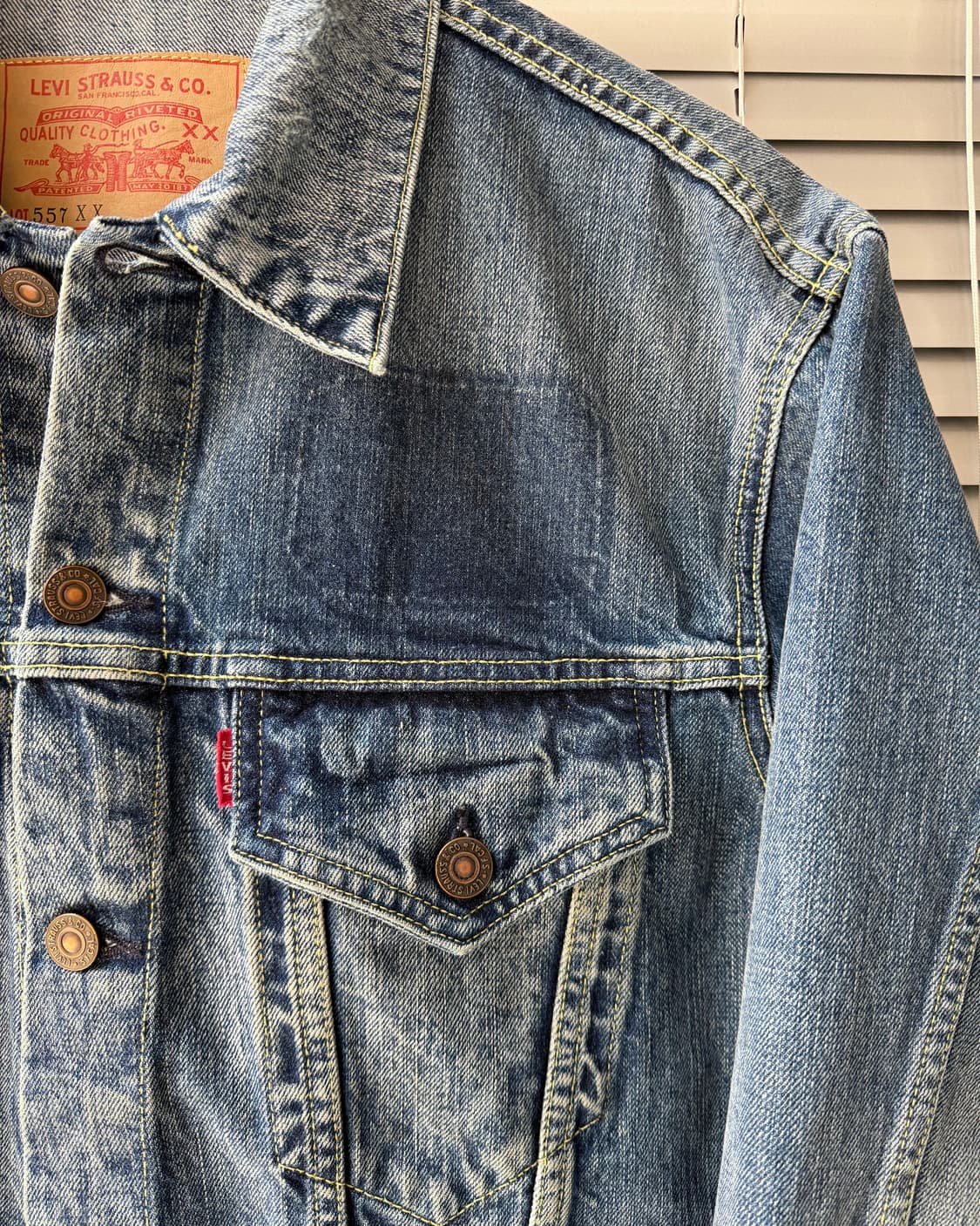 LVC 557xx 1961 type-3 FOLK CITY 데님 트러커자켓 상품이미지4