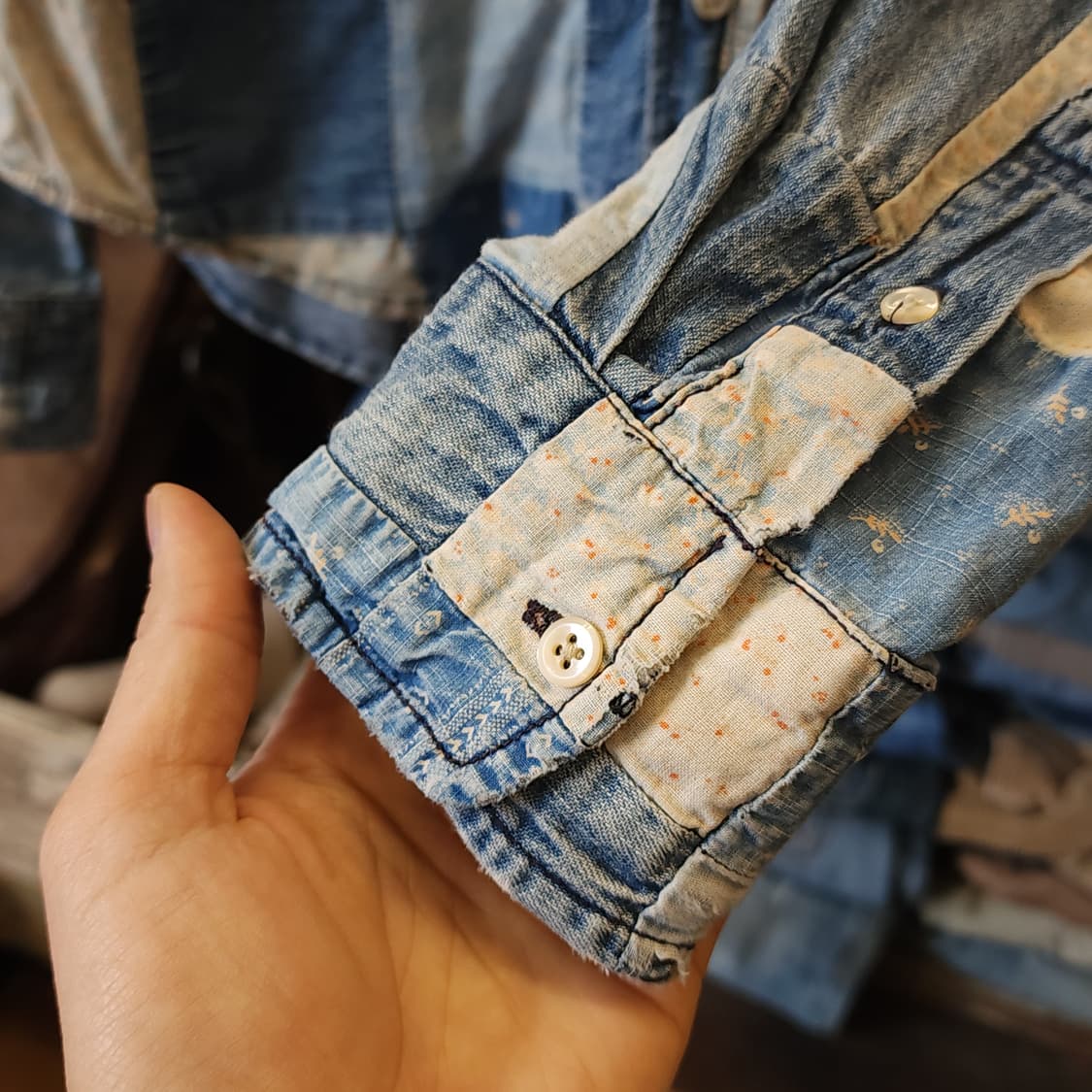 폴로 랄프로렌 여성용 플라워 컨트리 패치워크 셔츠 6 상품이미지9