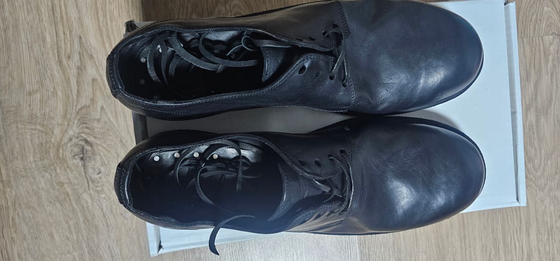 43.5)구이디 992X 홀스 풀 그레인 레더 더비 블랙 상품이미지1