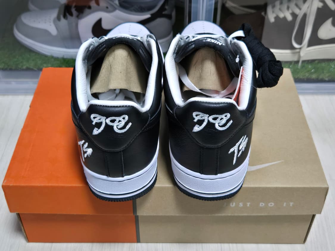 [판매](260)나이키 x 테러 스쿼드 에어포스 1 로우 QS 블랙아웃 상품이미지5