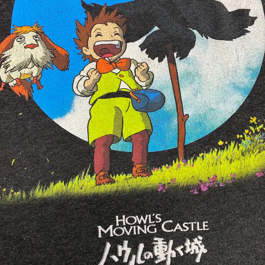 지브리 하울의 움직이는성 오피셜 애니메이션 티셔츠 상품이미지6