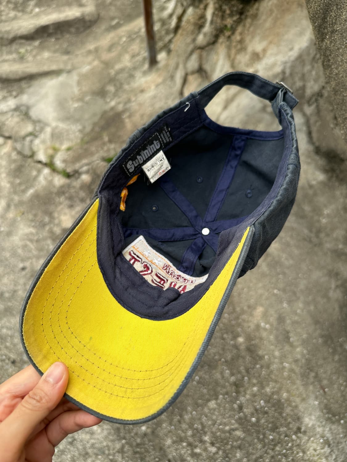 Vintage washing embossed cap 상품이미지4
