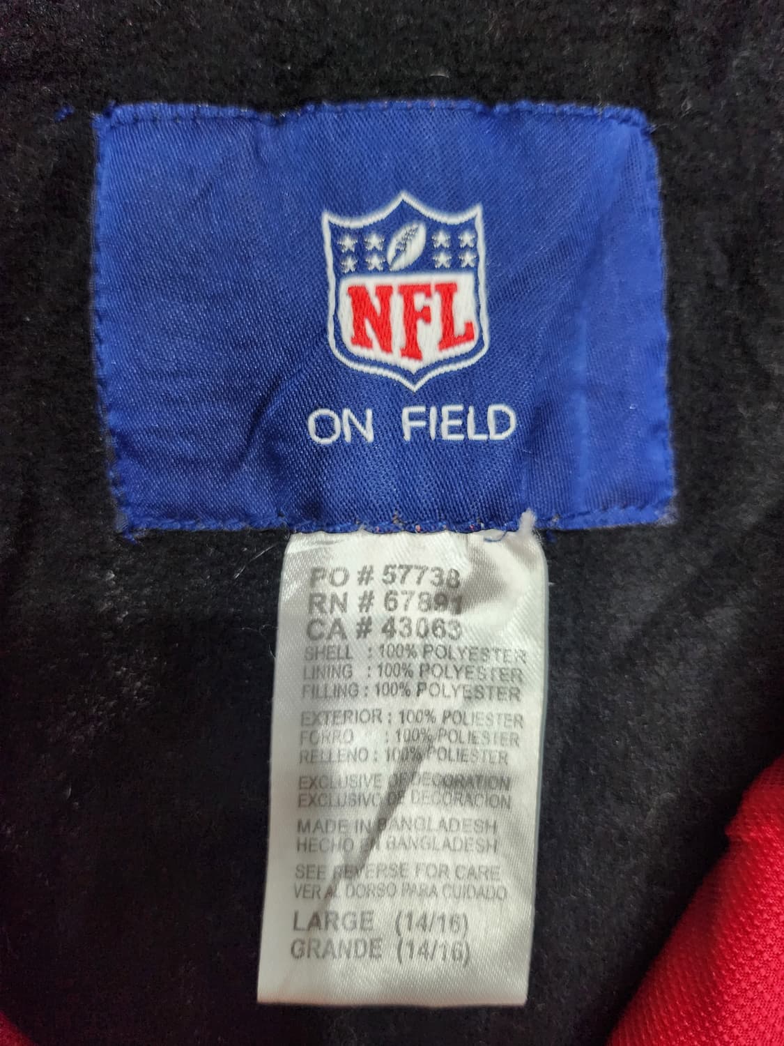 NFL 샌프란시스코 후드 자켓 L (바람막이 아님) 상품이미지4