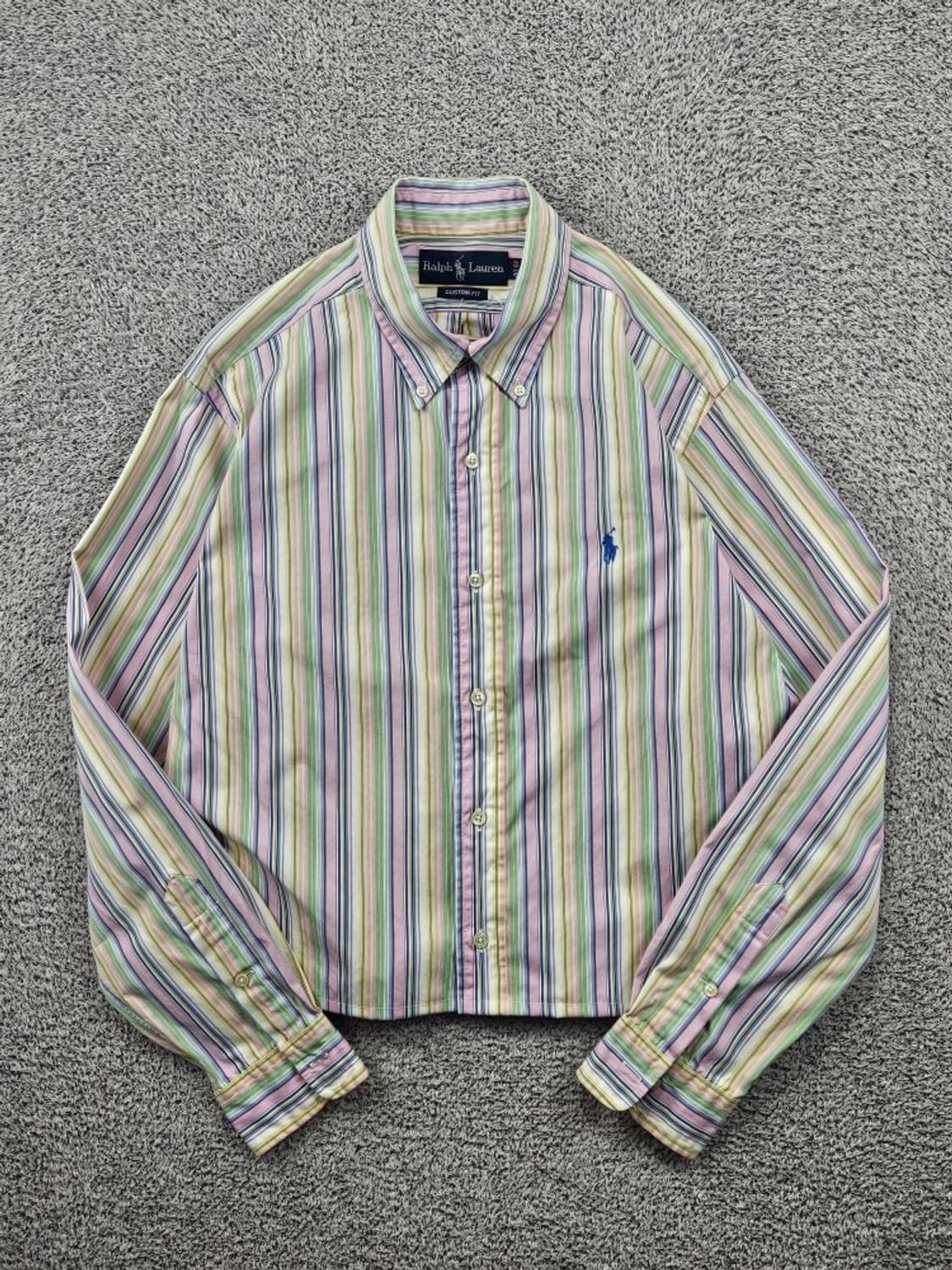 폴로랄프로렌 크롭 커스텀 멀티스트라이프 셔츠 ( S추정 ) / 11664 상품이미지2