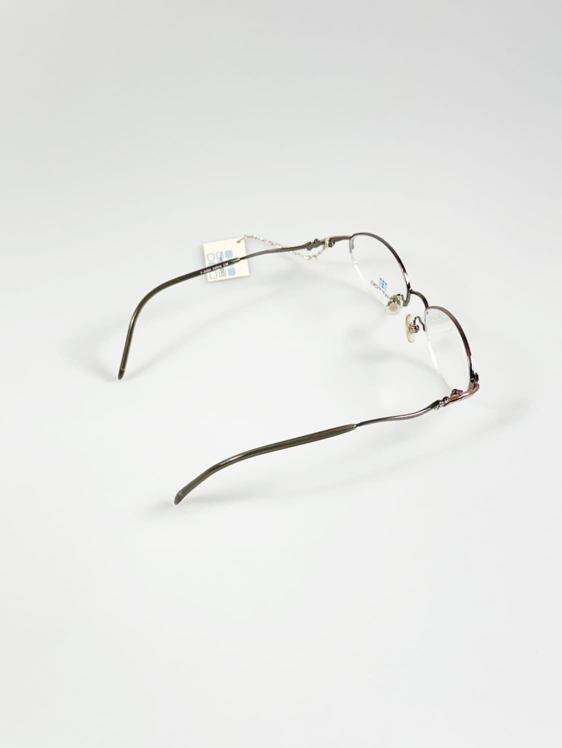 TATTOO 건메탈 반무테 오벌 프레임 빈티지 안경 상품이미지4