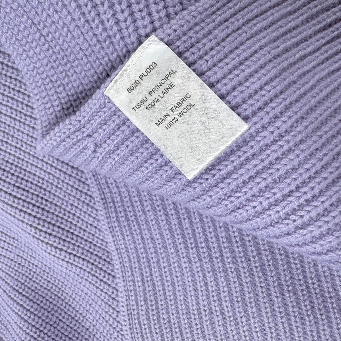 까르벵 리브드 슬릿 울 니트 탑 상품이미지5