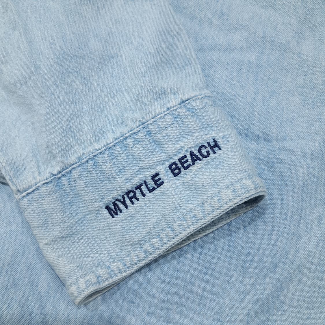 CL599 L 하드락카페 90s 머틀 비치 All Is One 데님셔츠 상품이미지7