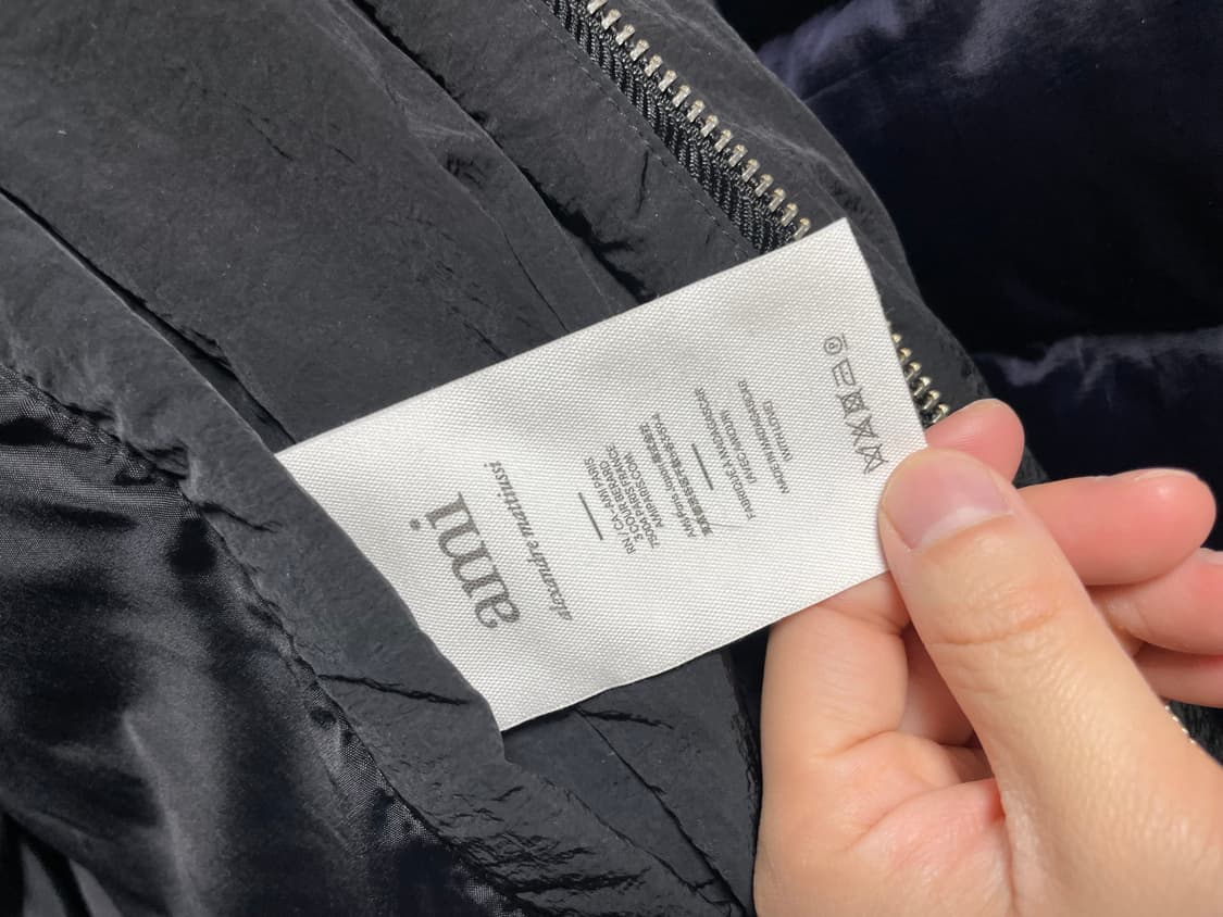 [XS사이즈] 아미 하트 로고 패치 오버핏 숏 다운 패딩자켓 상품이미지8