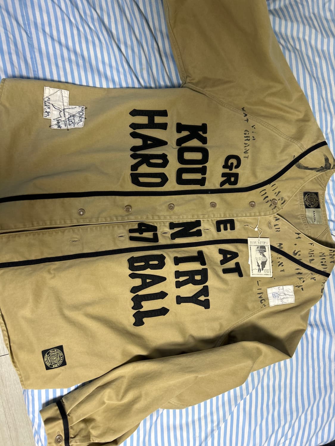 캐피탈 치노 그레이트 컨트리 데미지드 베이스볼 롱슬리브 셔츠(상품 텍 O 상품이미지1