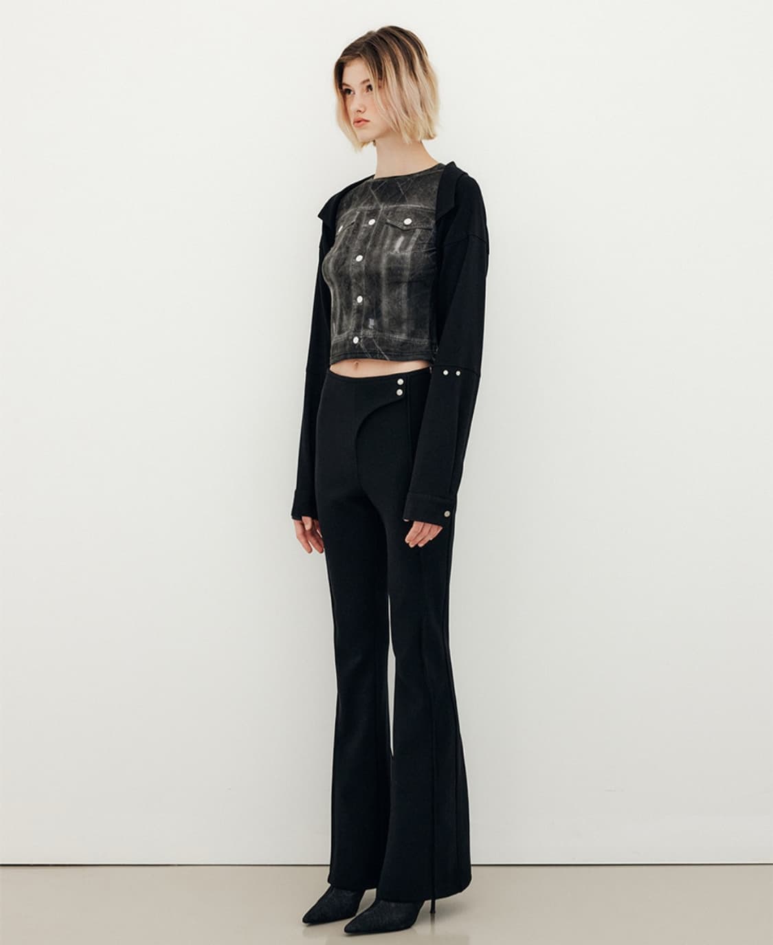 Yuse 슬림 부츠컷 팬츠 상품이미지2