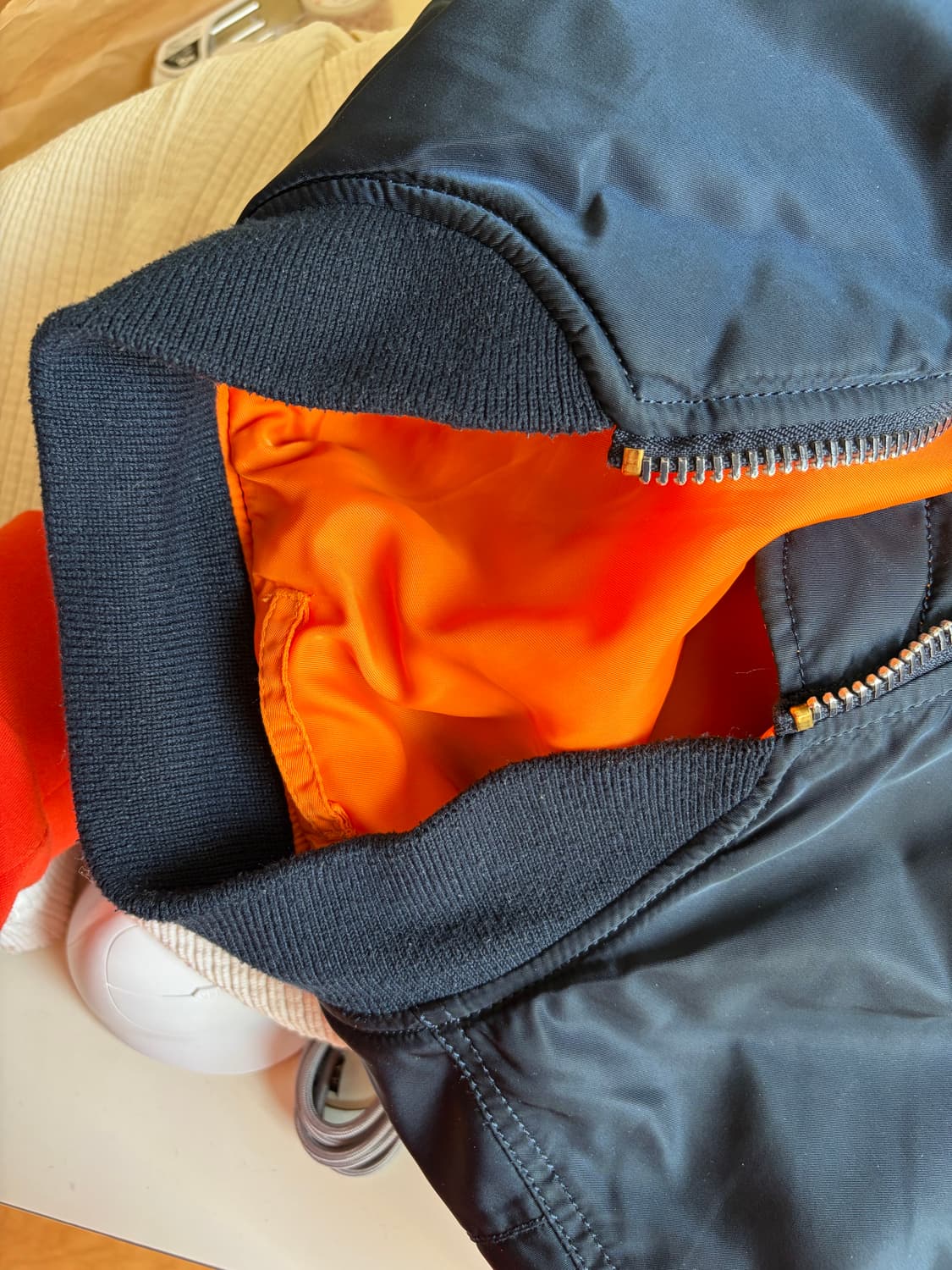 알파인더스트리 Ma-1 네이비 m 사이즈 상품이미지2