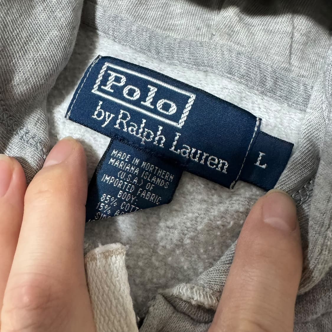 폴로 랄프로렌 그레이 후드집업 상품이미지3