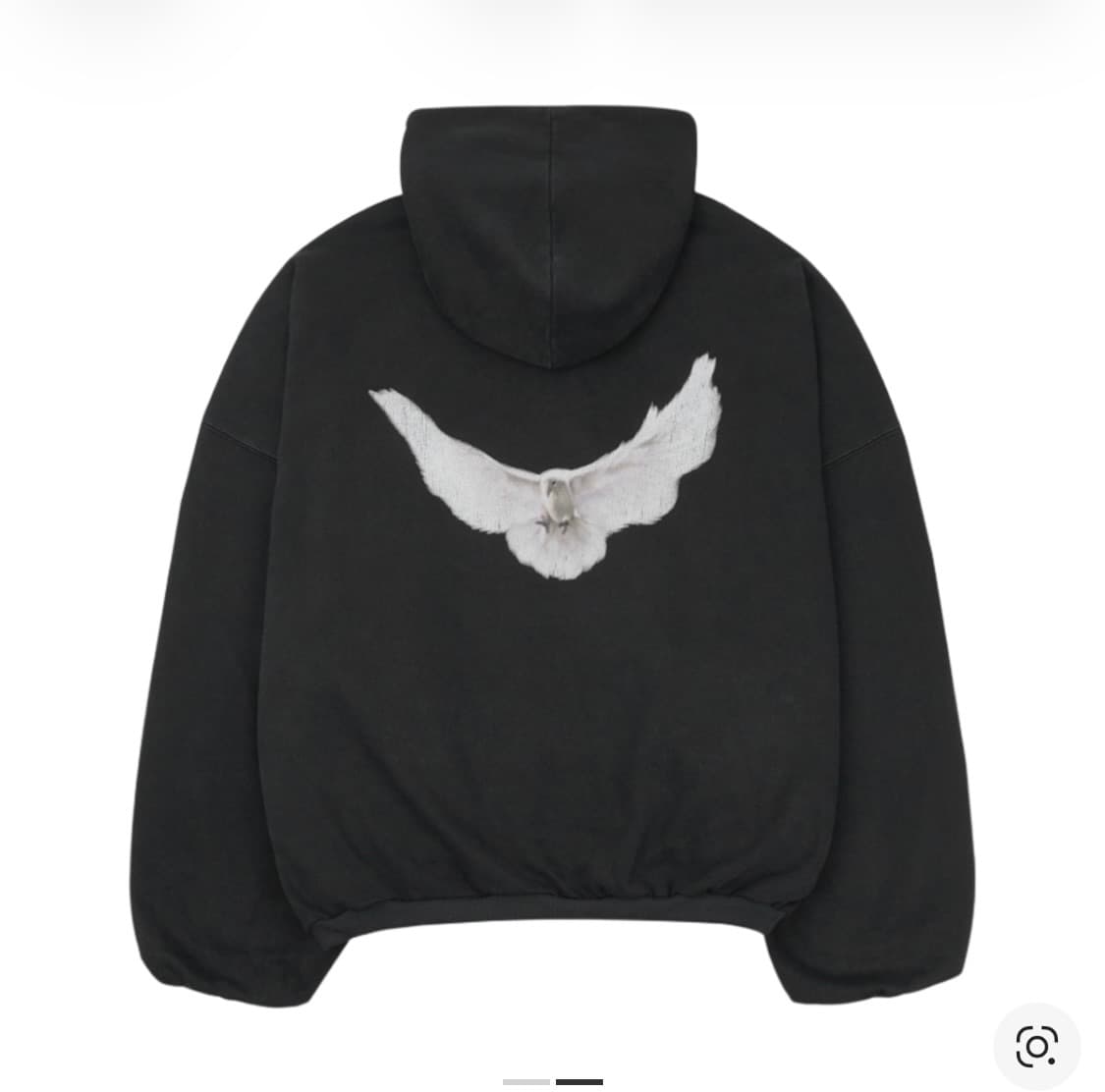 이지 갭 발렌시아가 도브 후드 워시드 블랙 (S) 상품이미지2