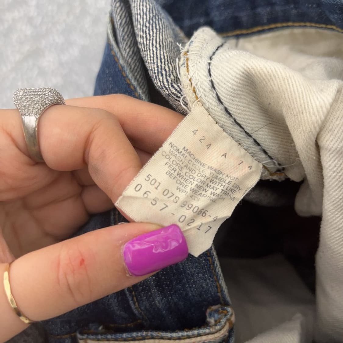 리바이스 501 올드스쿨 빅E 셀비지 데님팬츠 32인치 C06626 상품이미지6