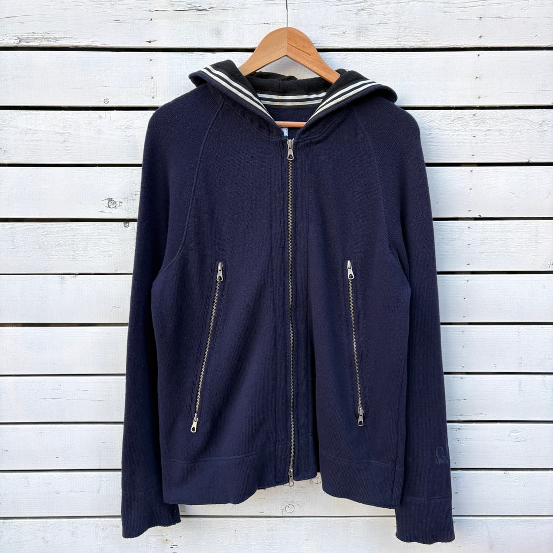 C.P Company CP컴퍼니 니트 고글 후드집업 상품이미지1