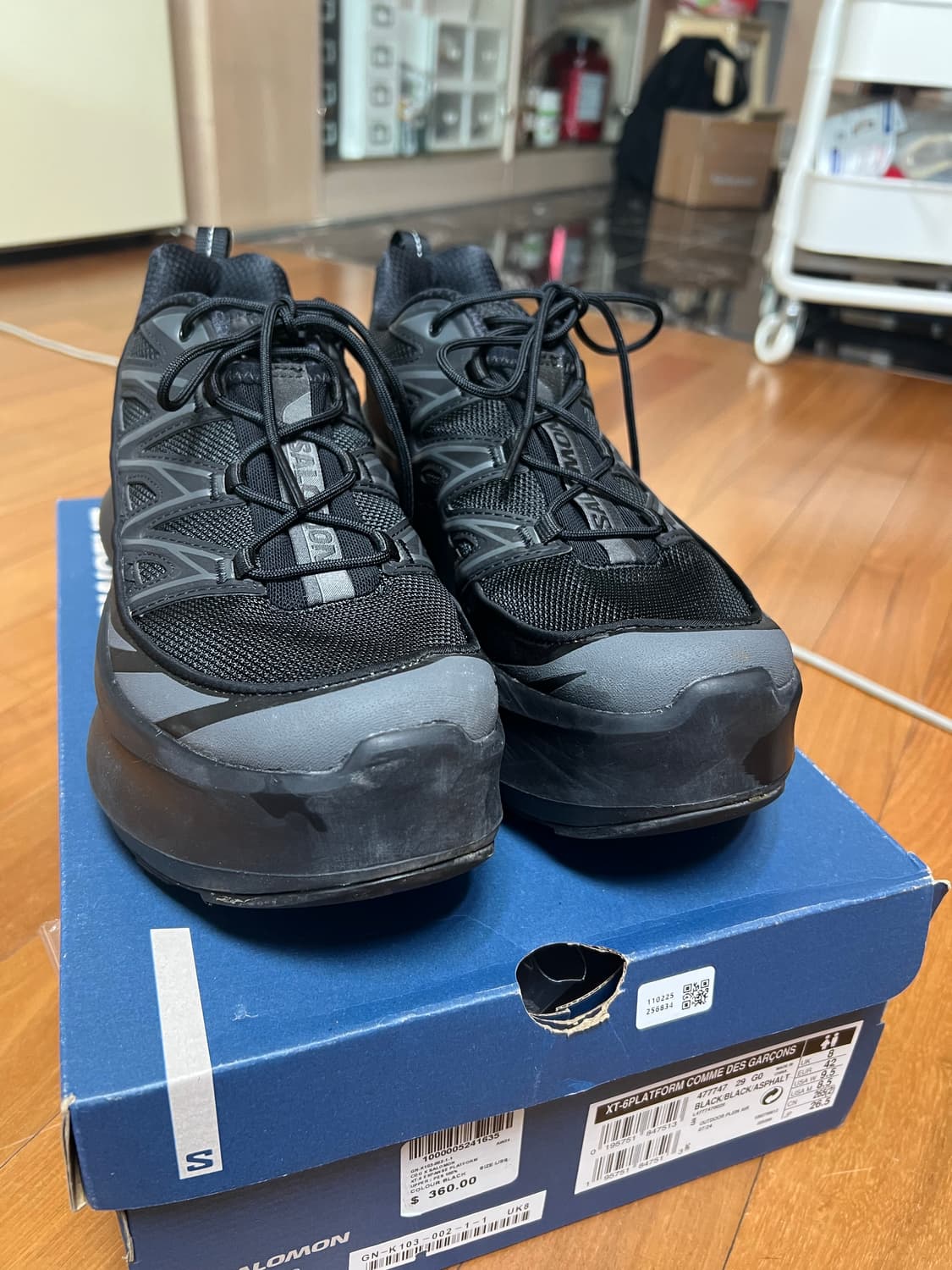 살로몬 꼼데가르송 XT-6 265 (uk8) 상품이미지3