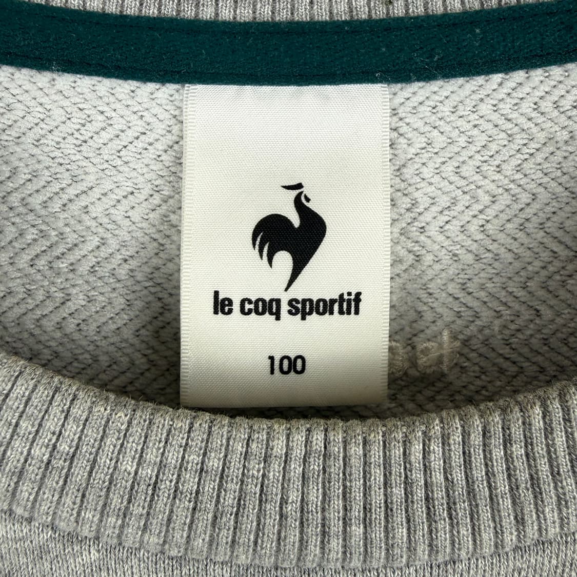  (무료배송)100) 르꼬끄 자수로고 맨투맨 그레이 상품이미지3